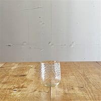 村松 学　網目 樽形グラス　クリア