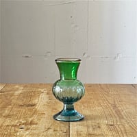 村松 学　広口花器　緑×淡青