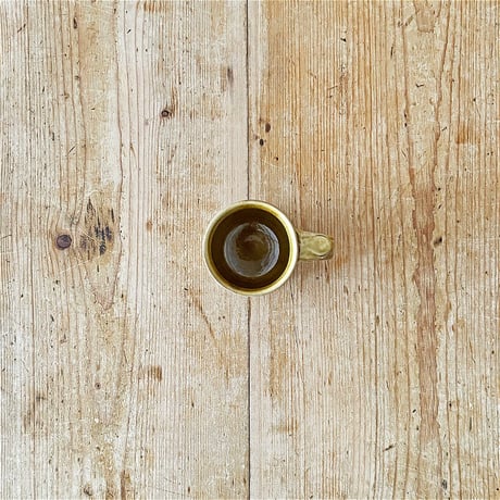 slip works 今津加奈　コーヒーカップ 黄ヨコナミ