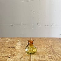 村松 学　ミニ花器 にんにく　橙×青