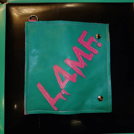 LAMF/WALLET GREEN✕PINK