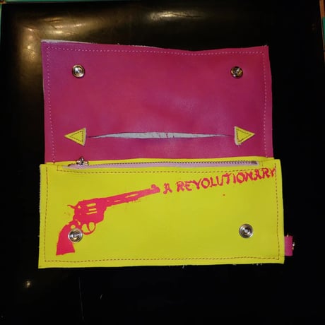 LAMF/WALLET 蛍光イエロー✕PINK
