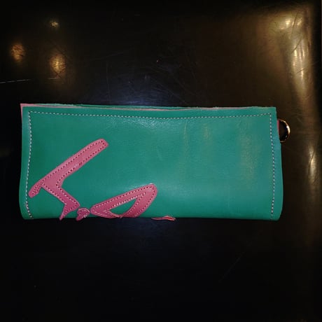 LAMF/WALLET GREEN✕PINK