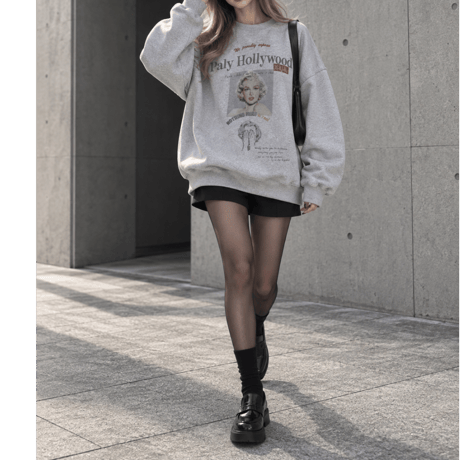 BIGプルオーバー "MARILYN" 【GRAY】