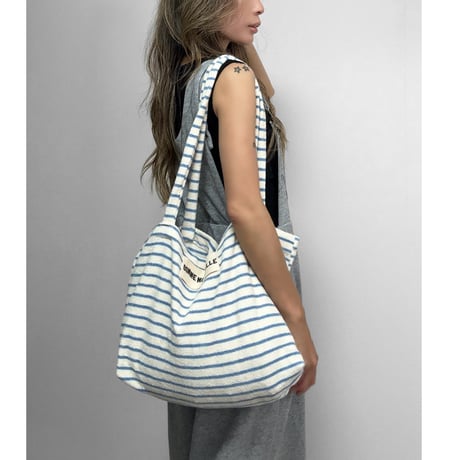 パイルトートBAG【NAVY/ORANGE/SKY】
