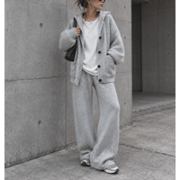 フーディーニットセットアップ【LIGHT GRAY】