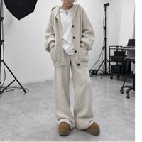 フーディーニットSET UP【LIGHT BEIGE】