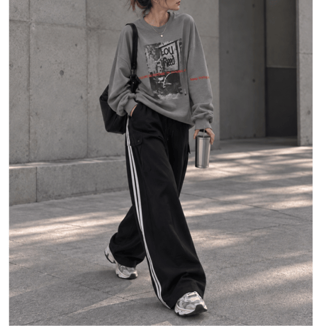BIGプルオーバー "GRAPHIC" 【CHARCOAL】