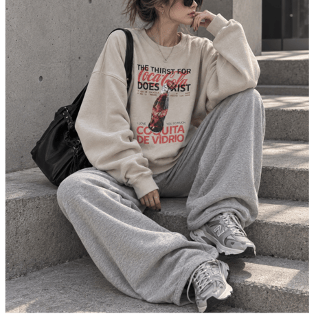BIGプルオーバー "COKE" 【BEIGE】