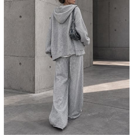 フーディーニットセットアップ【LIGHT GRAY】
