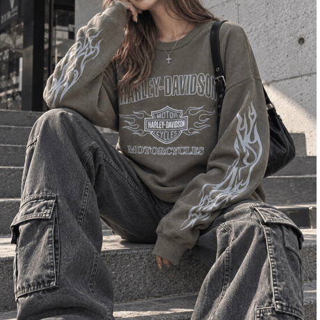 ワッフルロンT "HARLEY"