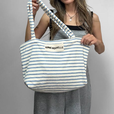 パイルトートBAG【NAVY/ORANGE/SKY】