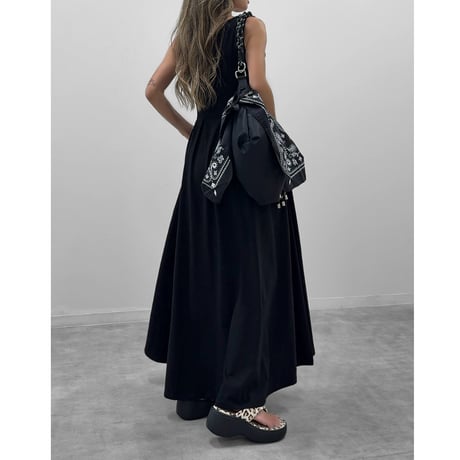 タックフレアワンピース 【BLACK】
