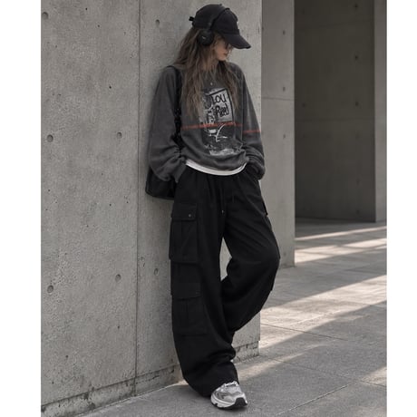 BIGプルオーバー "GRAPHIC" 【CHARCOAL】