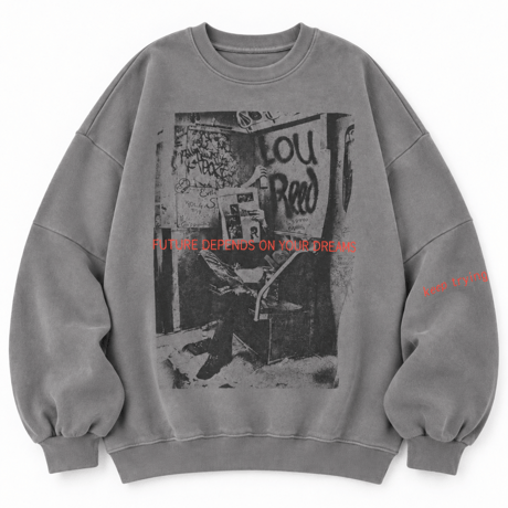 BIGプルオーバー "GRAPHIC" 【CHARCOAL】