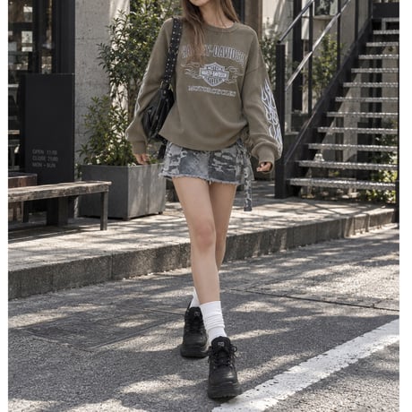 ワッフルロンT "HARLEY"