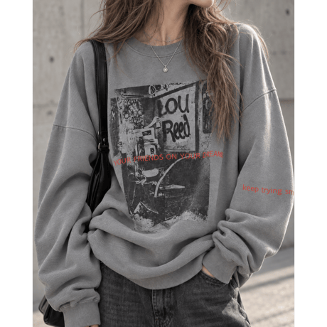 BIGプルオーバー "GRAPHIC" 【CHARCOAL】