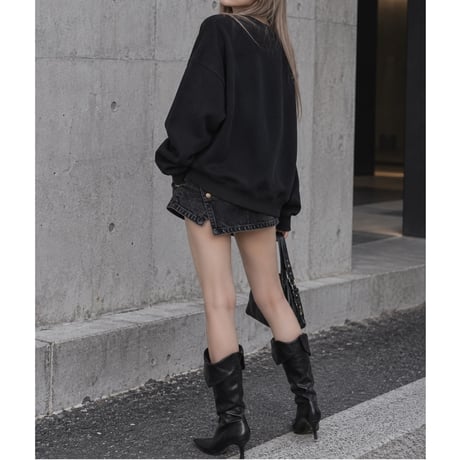 BIGプルオーバー"MARILYN" 【BLACK】