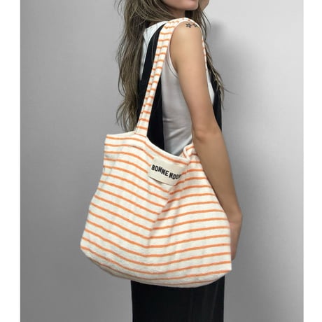パイルトートBAG【NAVY/ORANGE/SKY】