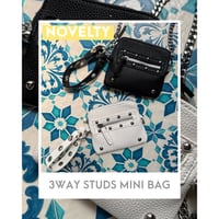 【3WAY STUDS MINI BAG】¥13,800円以上お買い上げでプレゼント🎁