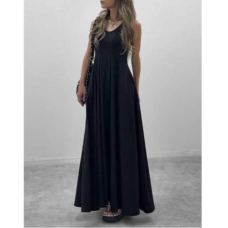 タックフレアワンピース 【BLACK】