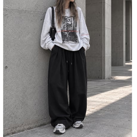 BIGプルオーバー"GRAPHIC" 【MELANGE WHITE】