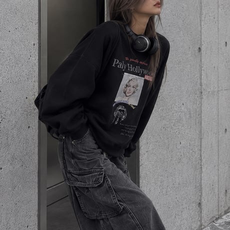 BIGプルオーバー"MARILYN" 【BLACK】
