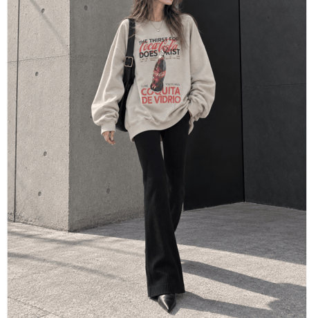 BIGプルオーバー "COKE" 【BEIGE】
