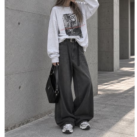 BIGプルオーバー"GRAPHIC" 【MELANGE WHITE】