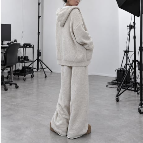 フーディーニットSET UP【LIGHT BEIGE】