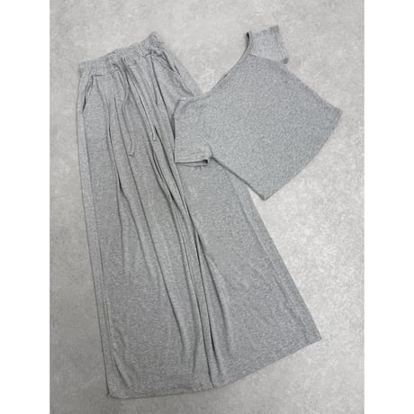 ドレープワンショルSET UP 【GRAY】