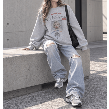 BIGプルオーバー "MARILYN" 【GRAY】