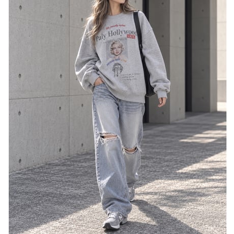 BIGプルオーバー "MARILYN" 【GRAY】