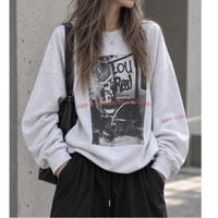 BIGプルオーバー"GRAPHIC" 【MELANGE WHITE】