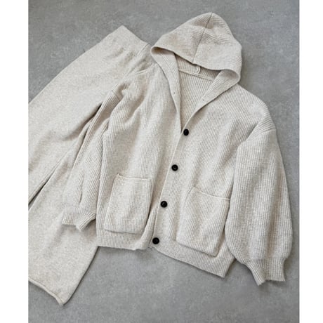 フーディーニットSET UP【LIGHT BEIGE】