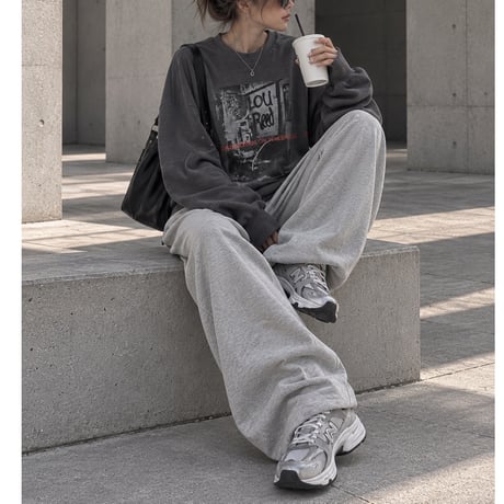 BIGプルオーバー "GRAPHIC" 【CHARCOAL】