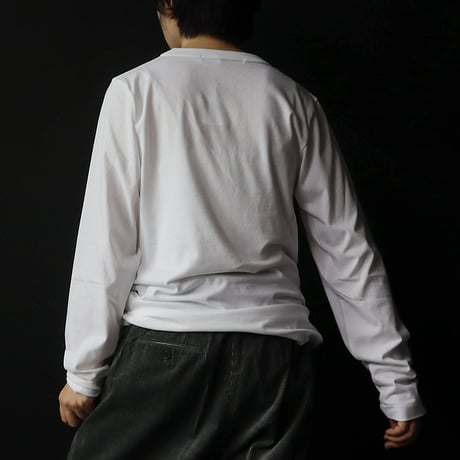 R&D.M.Co- TRESURE HUNTING L/T-shirt (white/charcoalgray)