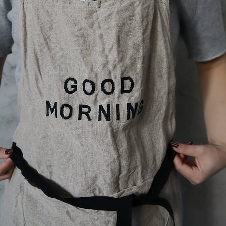 R&D.M.Co-  linen apron (GOODMORNING/JAM&BISCUITS)