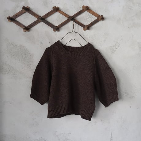 ànuke halfsleeve raglan knit (brown)