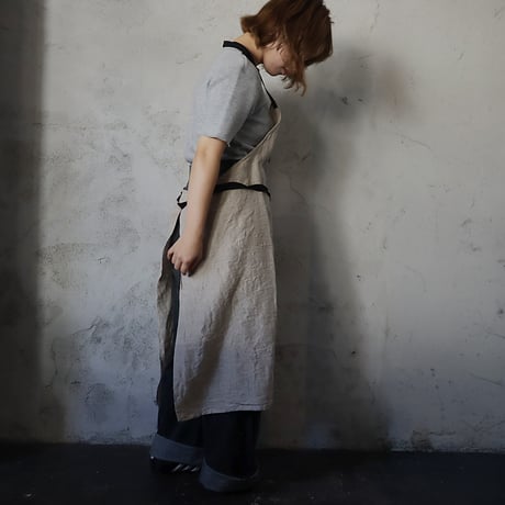 R&D.M.Co-  linen apron (GOODMORNING/JAM&BISCUITS)