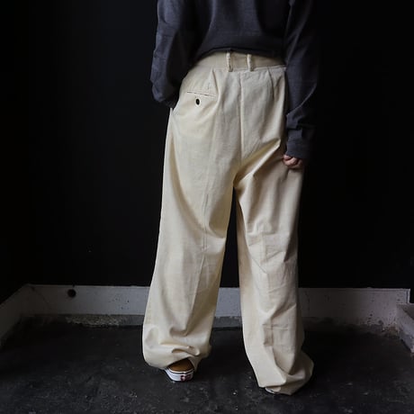 ànuke corduroy wide pants (yellow)