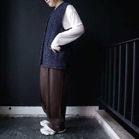 NOTA fancy tweed gillet (navy)