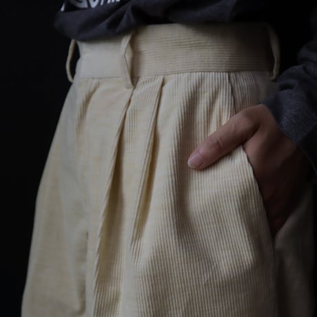 ànuke corduroy wide pants (yellow)