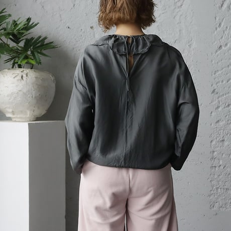 TOWAVASE Volant bijou blouse (darkgray)