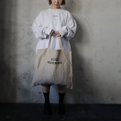 R&D.M.Co-  linen tote bag (GOODMORNING/JAM&BISCUITS)