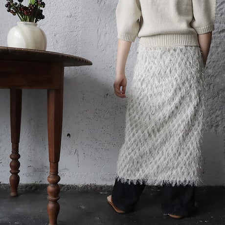 .less wrap skirt (offbeige)