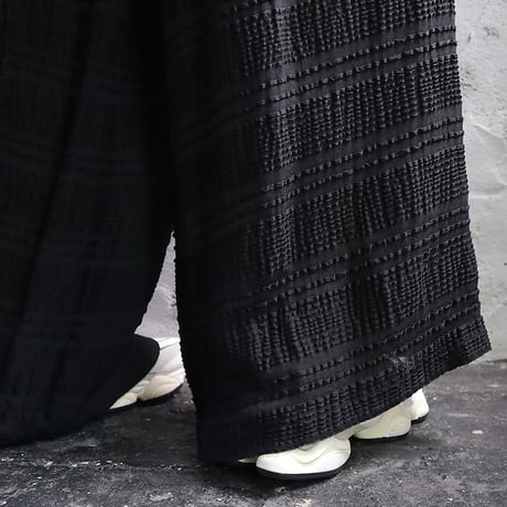 .less wide straight pants (black)
