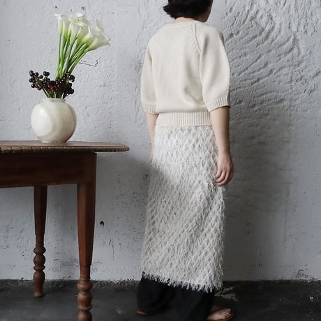 .less wrap skirt (offbeige)