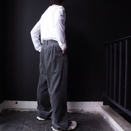 ànuke corduroy wide pants (charcoal gray)
