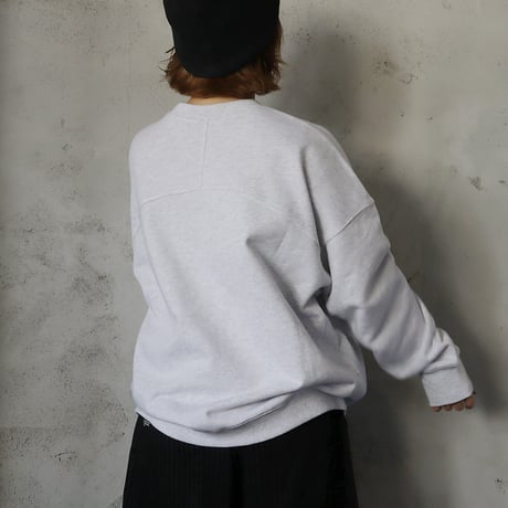 ànuke embroidery over sweat (gray/navy/brown)